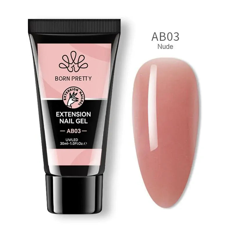 Born Pretty Nude Nail Extension Poly Gel AB03 (30ml)