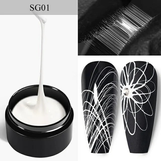 Born Pretty White Spider Nail Gel SG01 (5gm)
