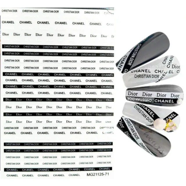 Brand Nail Art Sticker Sheet (DH-450)