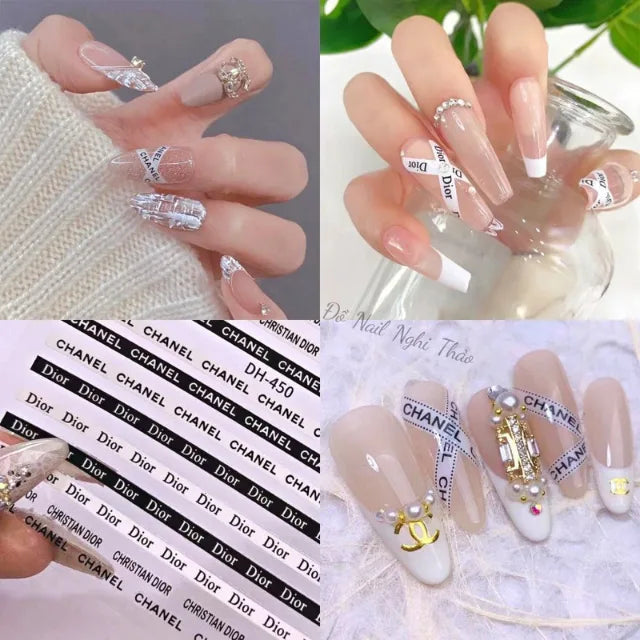 Brand Nail Art Sticker Sheet (DH-450)