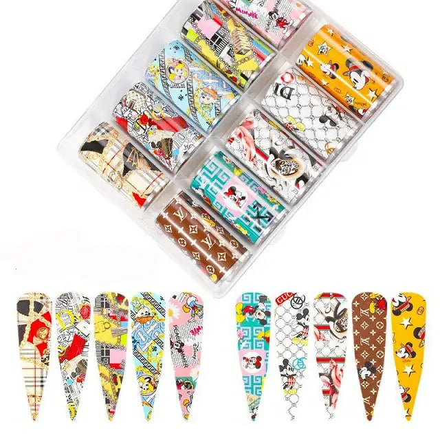 Brand Print Nail Foils