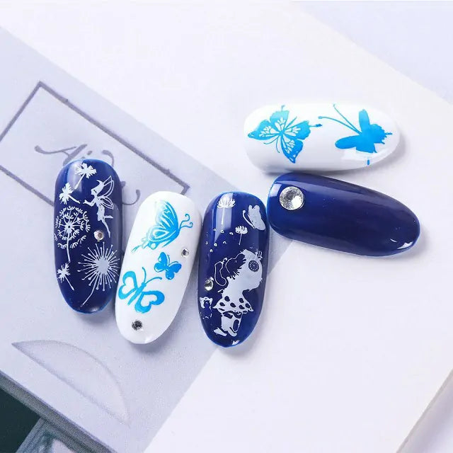 Butterflies Nail Stamping Plate (XY-N04)