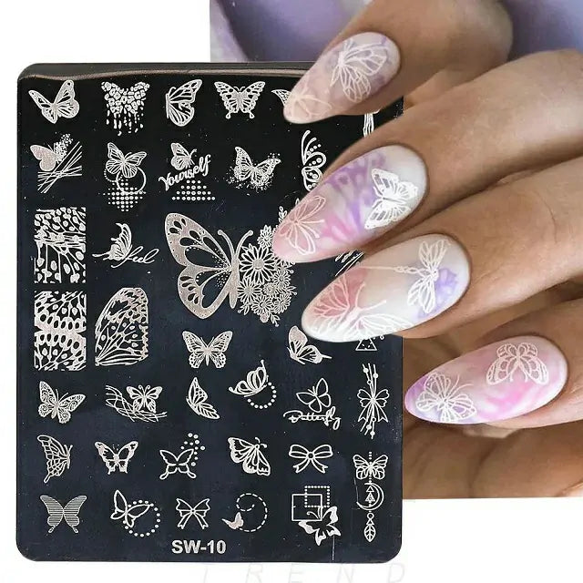 Butterfly Wings Nail Stamping Plate (XY2022-A10)