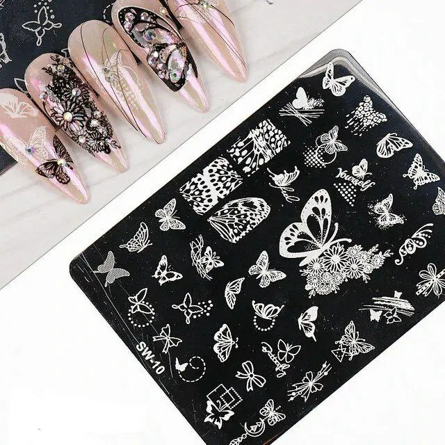 Butterfly Wings Nail Stamping Plate (XY2022-A10)