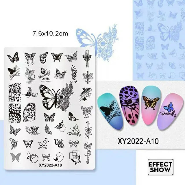 Butterfly Wings Nail Stamping Plate (XY2022-A10)