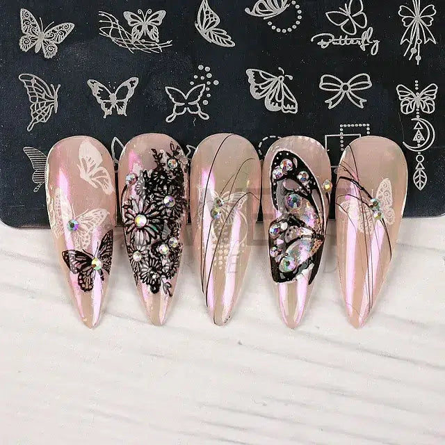 Butterfly Wings Nail Stamping Plate (XY2022-A10)