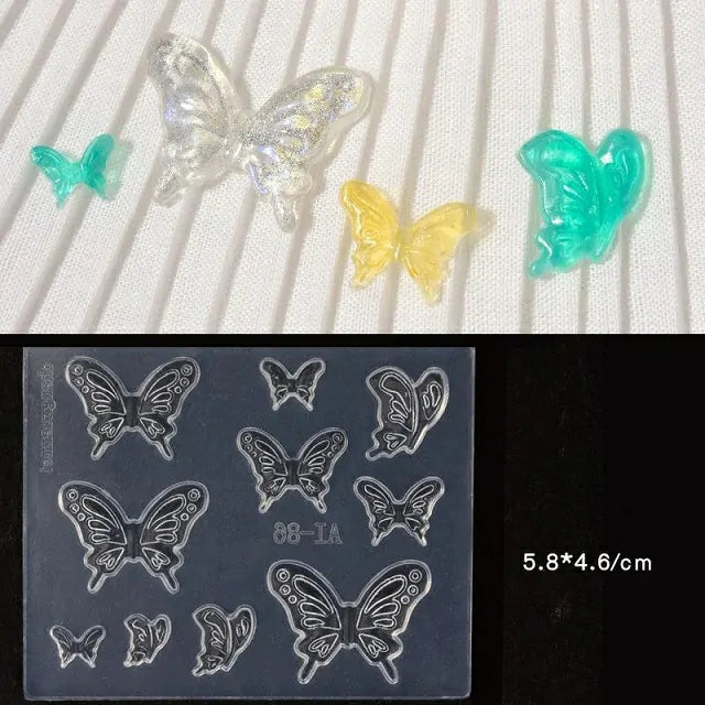 Butterfly Silicon Nail Art Mold