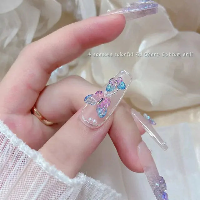 Butterfly Nail Charms Pack (20 Random Colors)