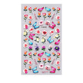 Butterfly Roses And Flowers Embossed 5D Nail Art Sticker Sheets (Z-D4332)