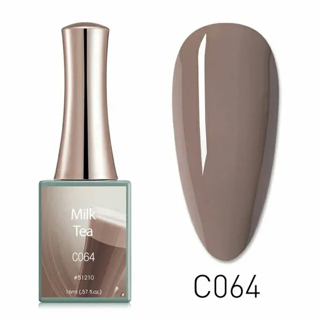 Canni Milk Tea Series Gel Polish Set (16ml)