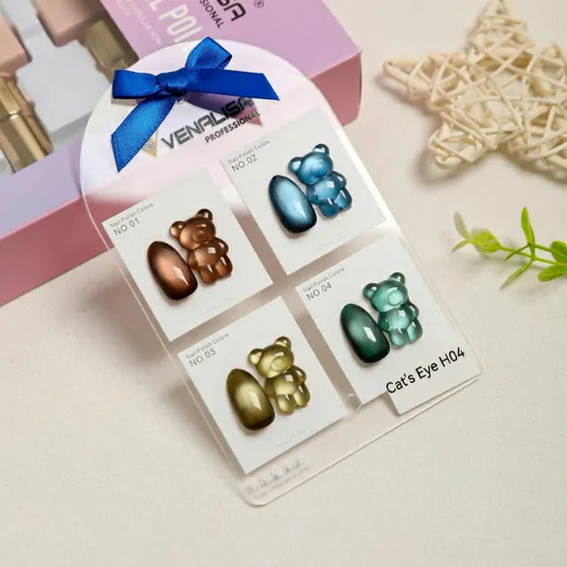 Venalisa Cat Eye Gel Nail Polish (Set of 4) H04