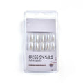 Pearl White Salon Quality Press On Nails (Set Of 24 Nails)