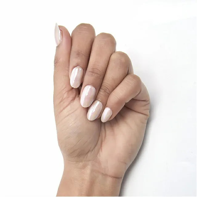 Nude Pearl Salon Quality Press On Nails (Set Of 24 Nails)