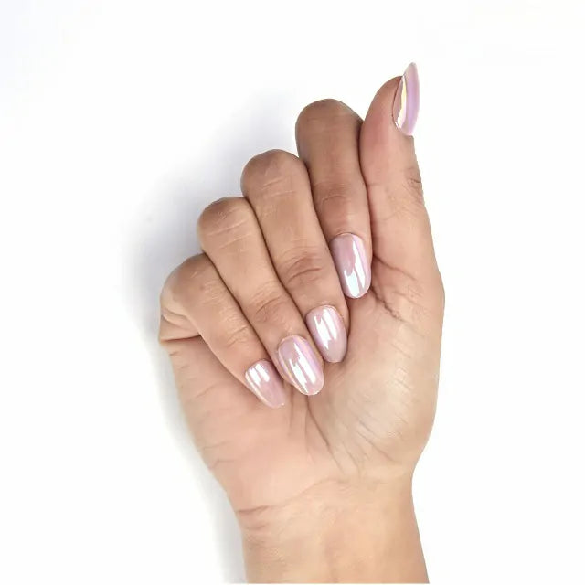 Pink Pearl Salon Quality Press On Nails (Set Of 24 Nails)