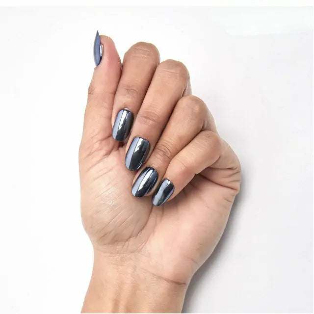 Black Pearl Salon Quality Press On Nails (Set Of 24 Nails)