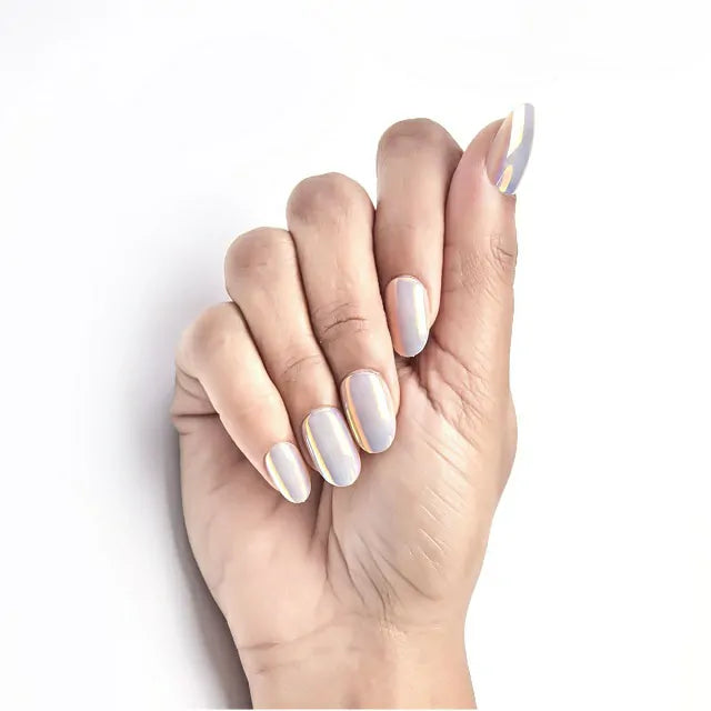 Lavender Pearl Salon Quality Press On Nails (Set Of 24 Nails)