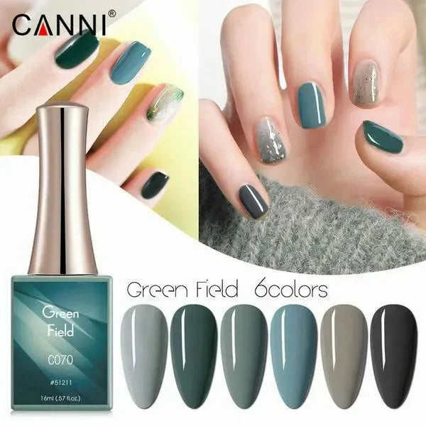 CANNI Green Field Gel Nail Polish Kit (Set Of 6 Colors)