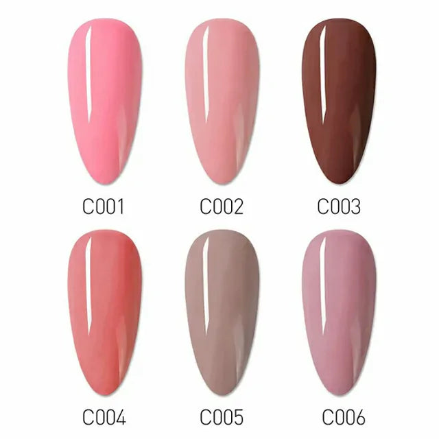 Canni Peach Naked Series Gel Polish Set (16ml)