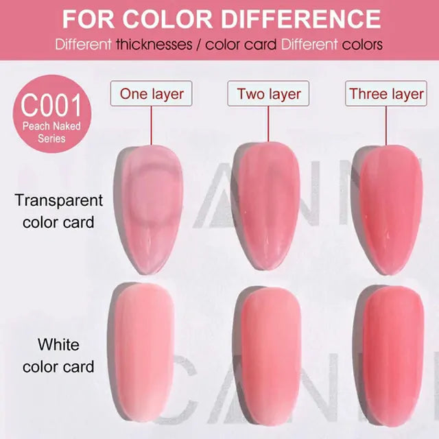 Canni Peach Naked Series Gel Polish Set (16ml)
