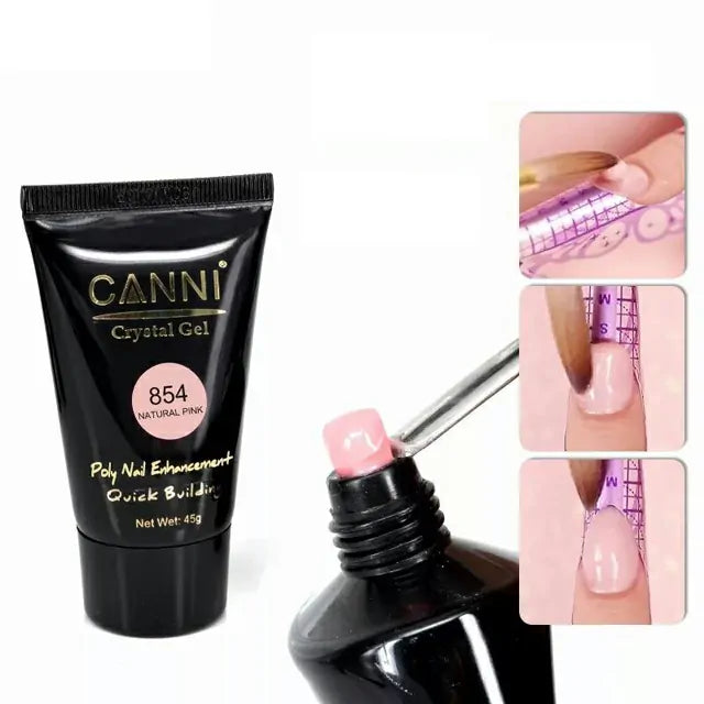 Canni Poly Gel Quick Building Natural Nail Extension Gel (45g)