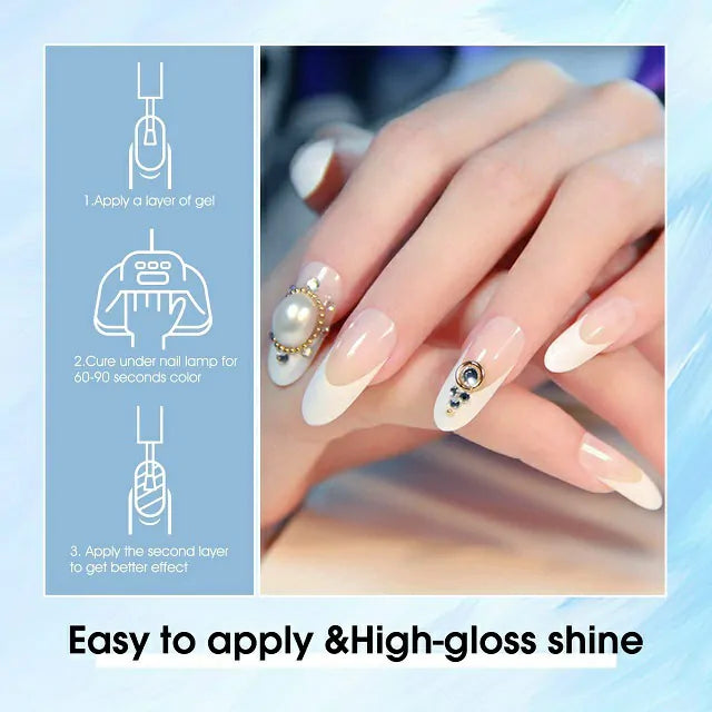 Canni Pure White Gel Nail Polish C126 (16ml)
