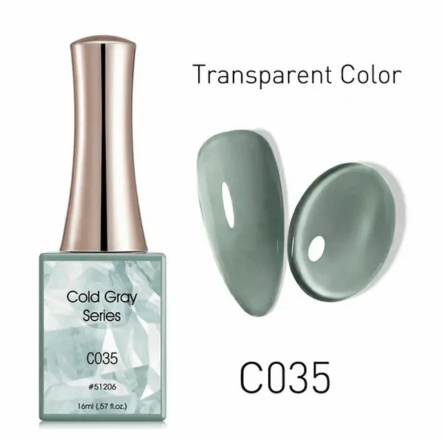 Canni Cold Gray Series Gel Polish Set (16ml)