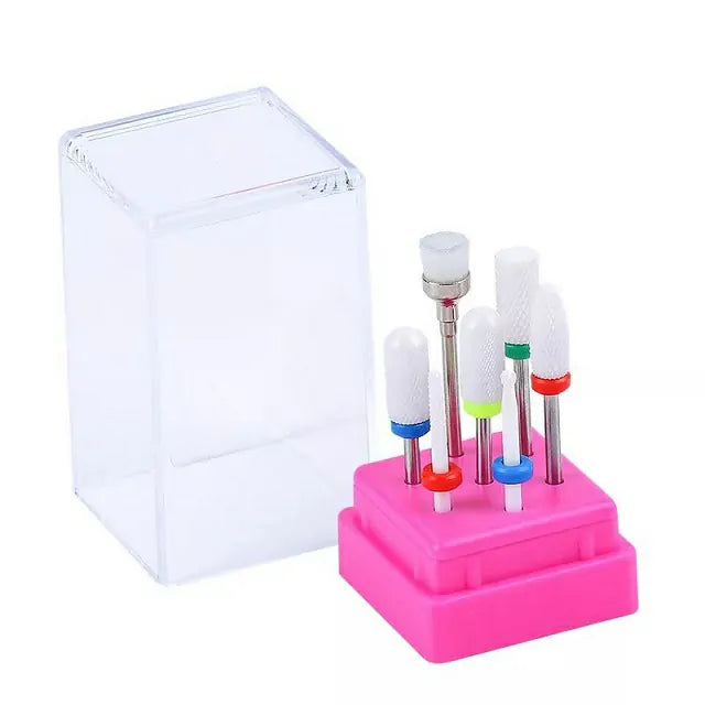 Ceramic Nail Art Drill Bits (Set Of 7 Pcs)