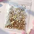 Champagne Gold Rhinestones Pack (Mix Size)