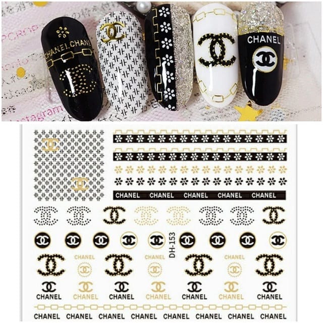 Brand Nail Art Sticker Sheet (DH-153)