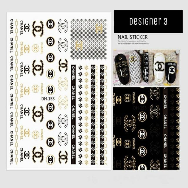 Brand Nail Art Sticker Sheet (DH-153)