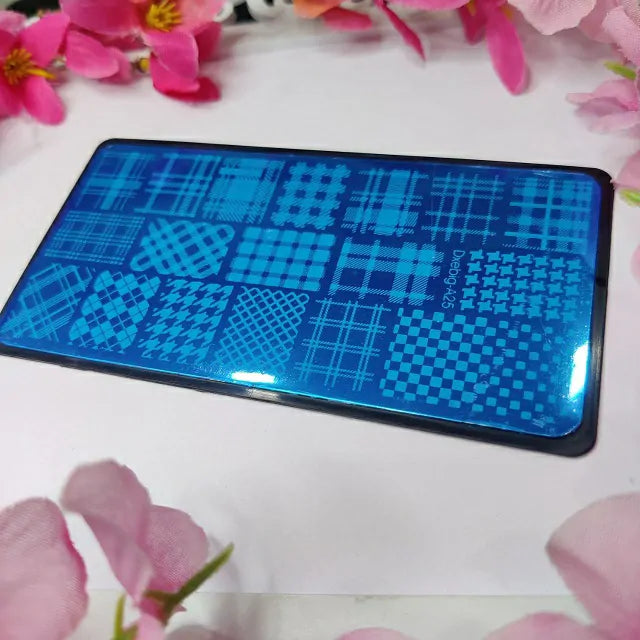 Checks Print Stamping Plate