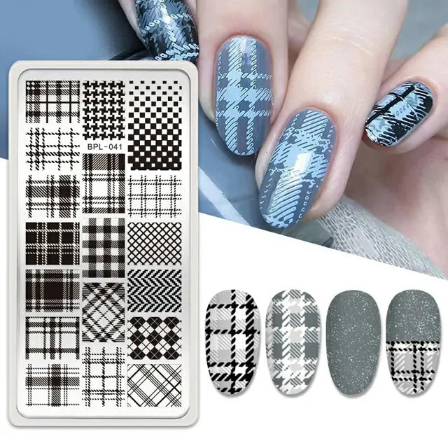 Checks Print Stamping Plate