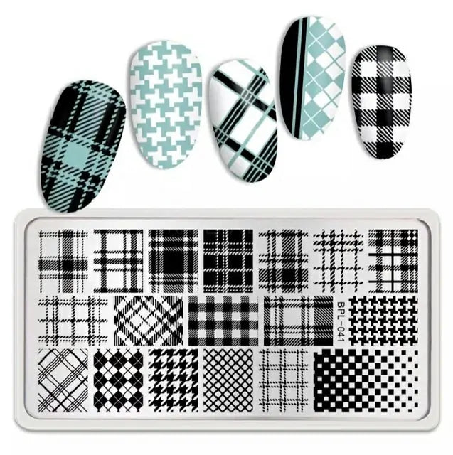 Checks Print Stamping Plate