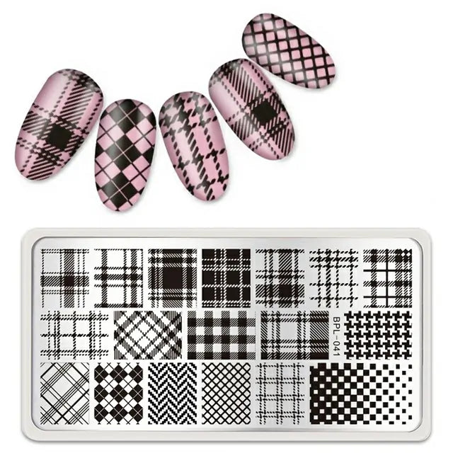 Checks Print Stamping Plate