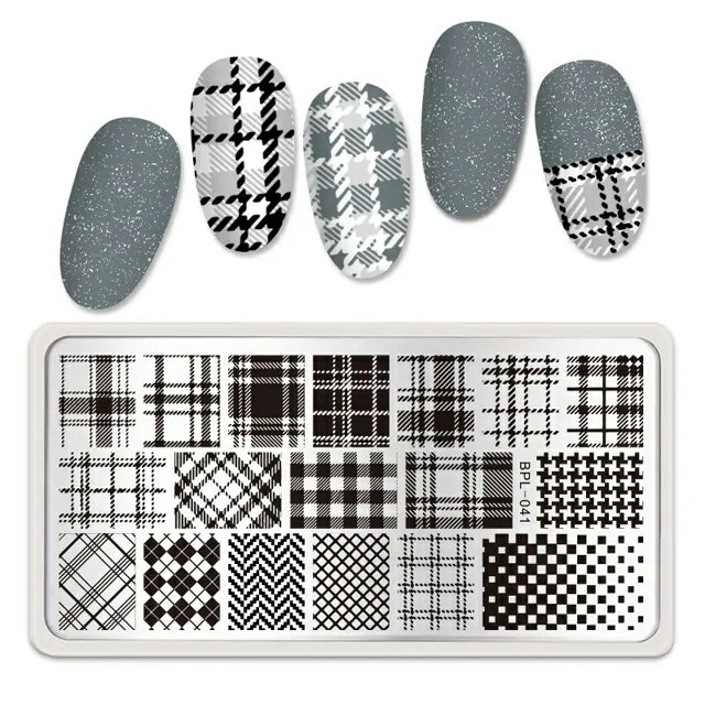 Checks Print Stamping Plate