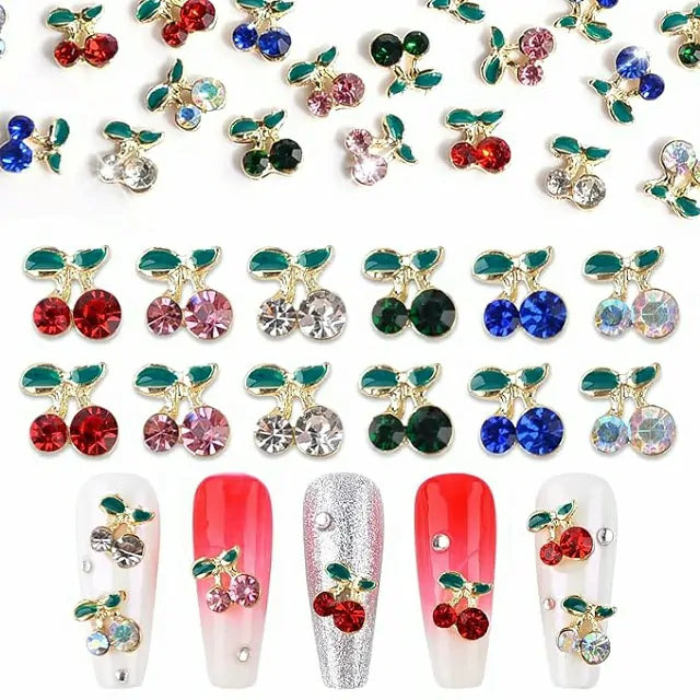 Cherry Nail Charms (Pack of 2 Pcs)