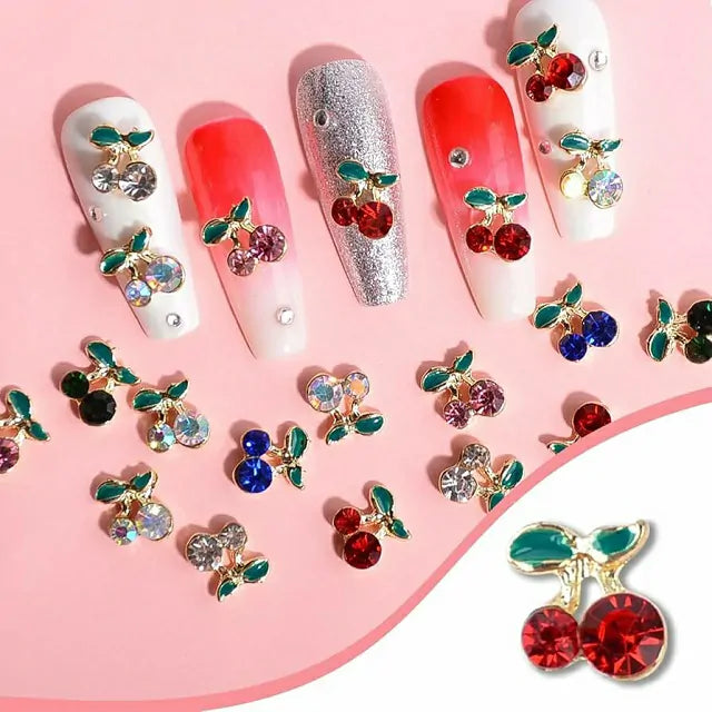 Cherry Nail Charms (Pack of 2 Pcs)