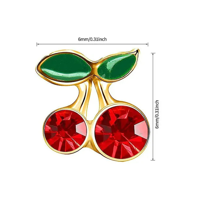 Cherry Nail Charms (Pack of 2 Pcs)
