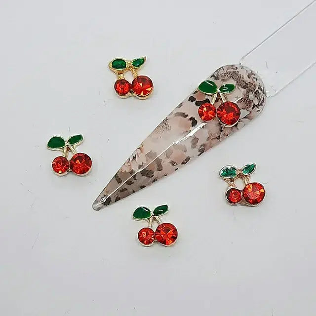 Cherry Nail Charms (Pack of 2 Pcs)