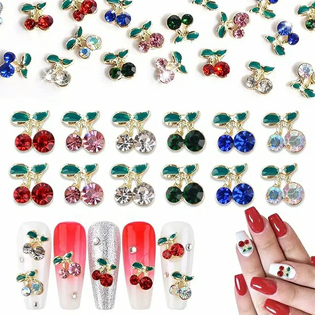 Cherry Nail Charms (Pack of 2 Pcs)