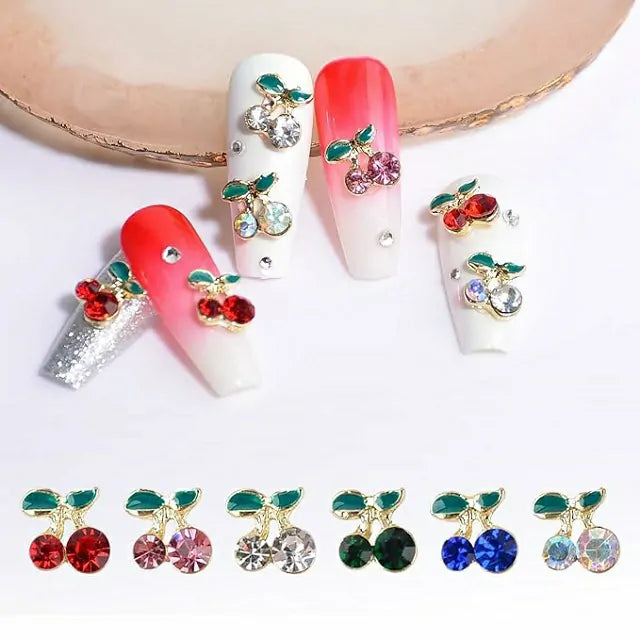 Cherry Nail Charms (Pack of 2 Pcs)