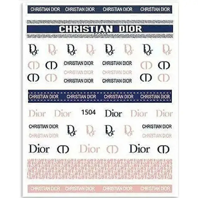 Christian Dior Nail Stickers Sheet (1504)