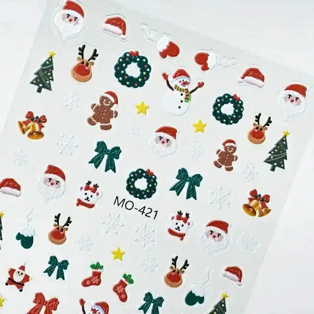 Christmas 3D Nail Stickers (MO-421)