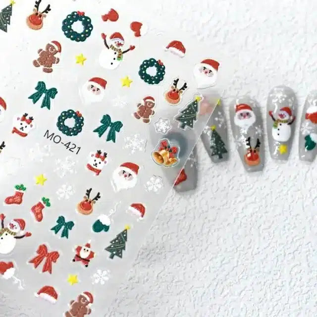 Christmas 3D Nail Stickers (MO-421)