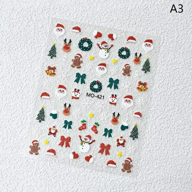 Christmas 3D Nail Stickers (MO-421)