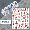 Christmas Nail Art Sticker Sheets (JO-1906)