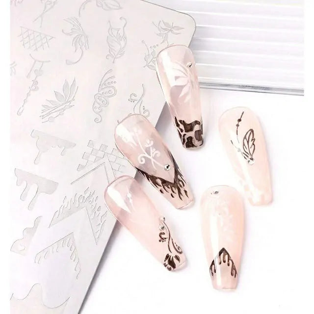 Swirls And Abstract Nail Stamping Plate (XY-D13)