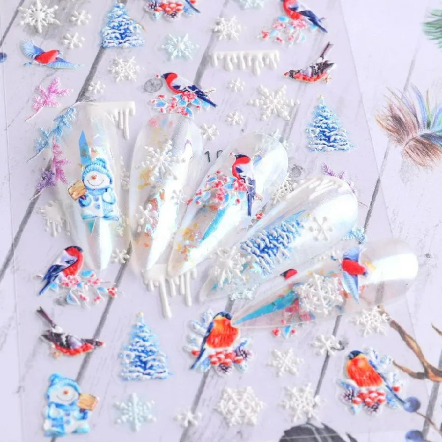 Christmas Themed 5D Sticker Sheets (5D-K103)