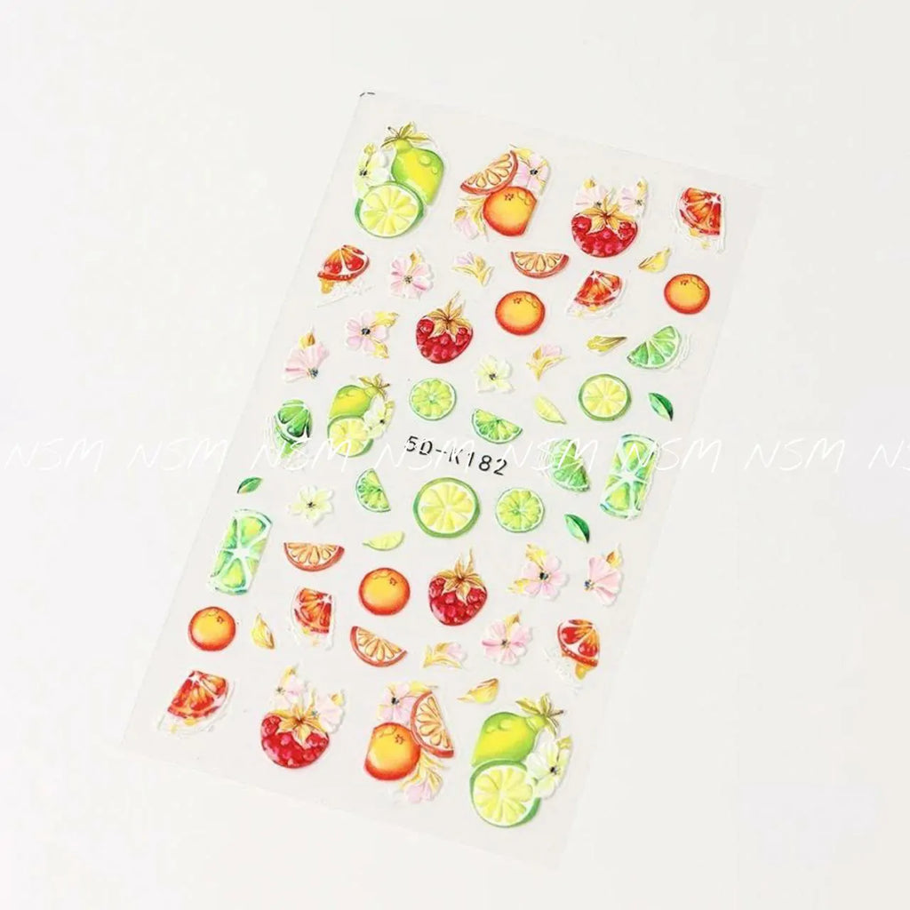 Citrus Fruits 5D Sticker Sheets (5D-K182)