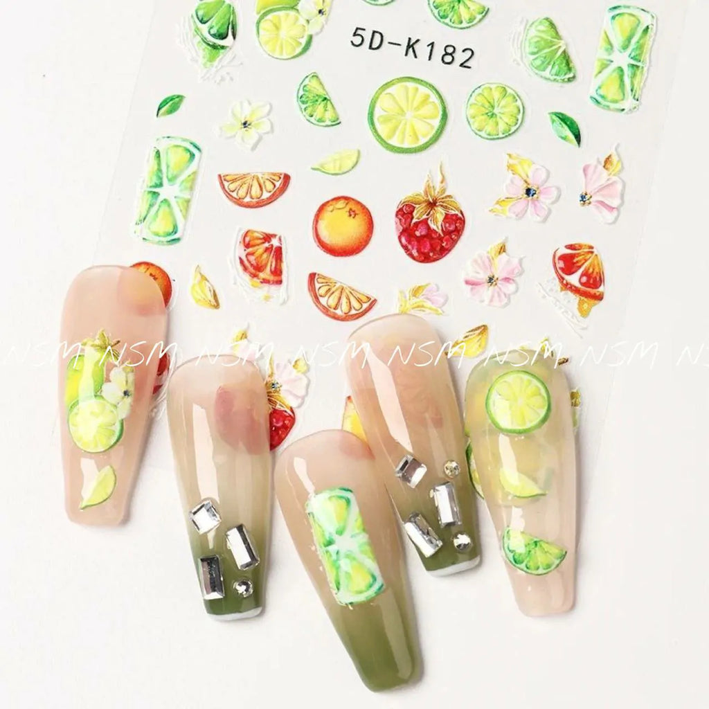 Citrus Fruits 5D Sticker Sheets (5D-K182)
